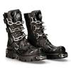 New Rock - M727S5 Kniehohe Stiefel - Schwarz/Silberfarben Product image